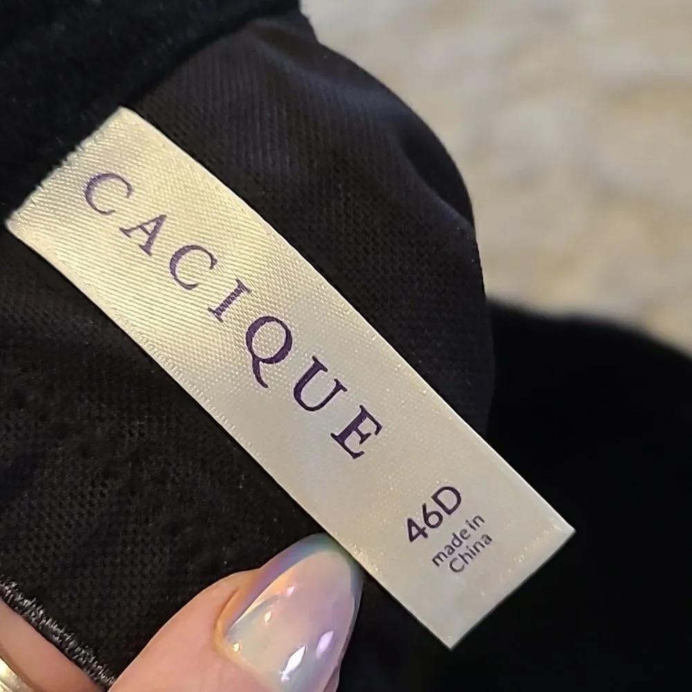 Cacique womens true embrace tshirt gray bra size 46d‎